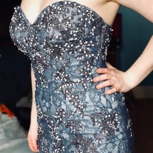 Mermaid Sequined Prom Dress